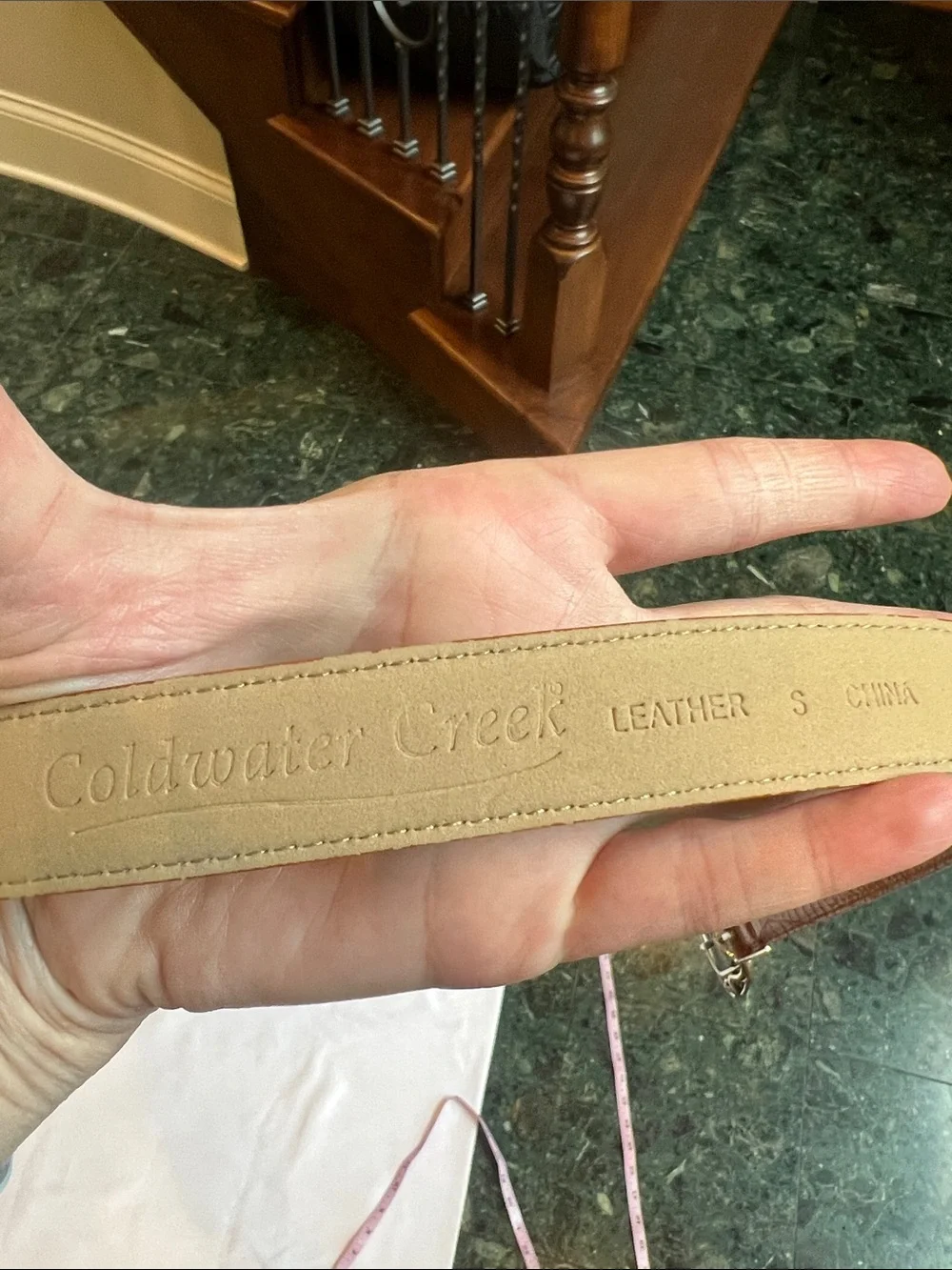 Coldwater Creek croc embossed
